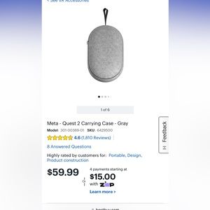 Oculus case and strap